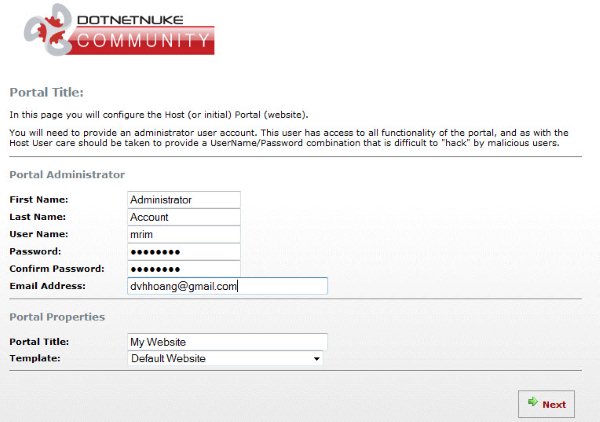 caidotnetnuke21 - Hướng dẫn cài đặt DotNetNuke trên window 7