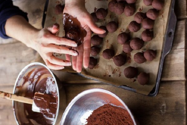 nhân bánh trung thu chocolate