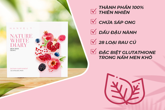 thanh phan vien uong trang da hanvely - Viên uống trắng da có an toàn không, nên chọn loại nào để sử dụng?