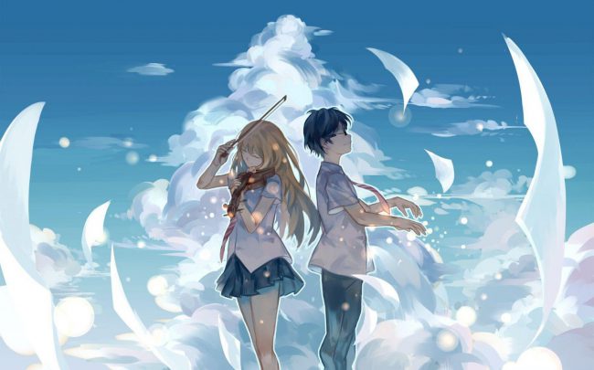 Shigatsu wa Kimi no Uso 650x405 - Top 10 phim Anime âm nhạc gây hứng thú người xem