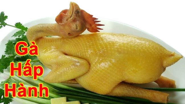 Ga hap hanh 1 650x366 - Top 15 cách làm gà hấp chuẩn vị thơm phức, mềm thịt cả nhà đều mê