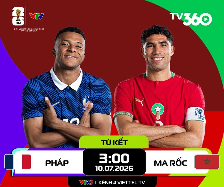 Trực tiếp bóng đá Pháp 2-0 Morocco: Mbappe, Dembele giành vé bán kết